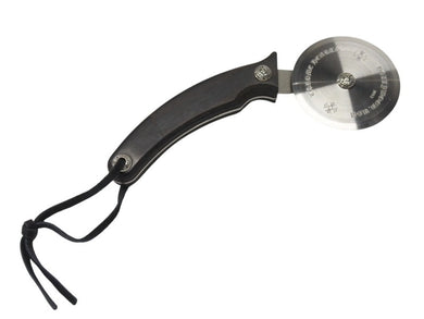 極美品 CHROME HEARTS クロムハーツ PIZZA CUTTER ピザカッター CHプラス ホースシュー エボニーウッド シルバー925 中古 4b004805