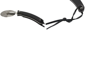 極美品 CHROME HEARTS クロムハーツ PIZZA CUTTER ピザカッター CHプラス ホースシュー エボニーウッド シルバー925 中古 4b004805