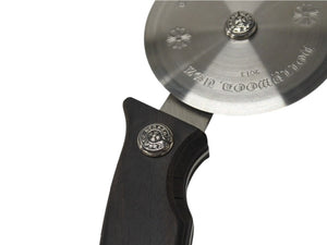 極美品 CHROME HEARTS クロムハーツ PIZZA CUTTER ピザカッター CHプラス ホースシュー エボニーウッド シルバー925 中古 4b004805