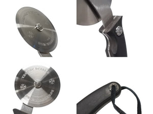 極美品 CHROME HEARTS クロムハーツ PIZZA CUTTER ピザカッター CHプラス ホースシュー エボニーウッド シルバー925 中古 4b004805