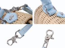 Load image into Gallery viewer, 極美品 CHROME HEARTS クロムハーツ DOLLY STRAW ドーリー ストロー 2WAYハンドバッグ CHプラス ラフィア レザー シルバー925 中古 4b004806