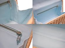 Load image into Gallery viewer, 極美品 CHROME HEARTS クロムハーツ DOLLY STRAW ドーリー ストロー 2WAYハンドバッグ CHプラス ラフィア レザー シルバー925 中古 4b004806