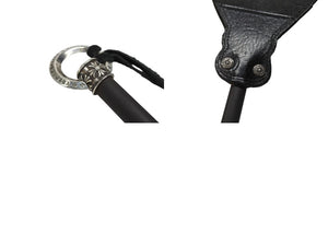 極美品 CHROME HEARTS クロムハーツ FLY SWATTER フライスワッター ハエ叩き CHプラス フレアニー ホースシュー エボニーウッド 中古 4b004807
