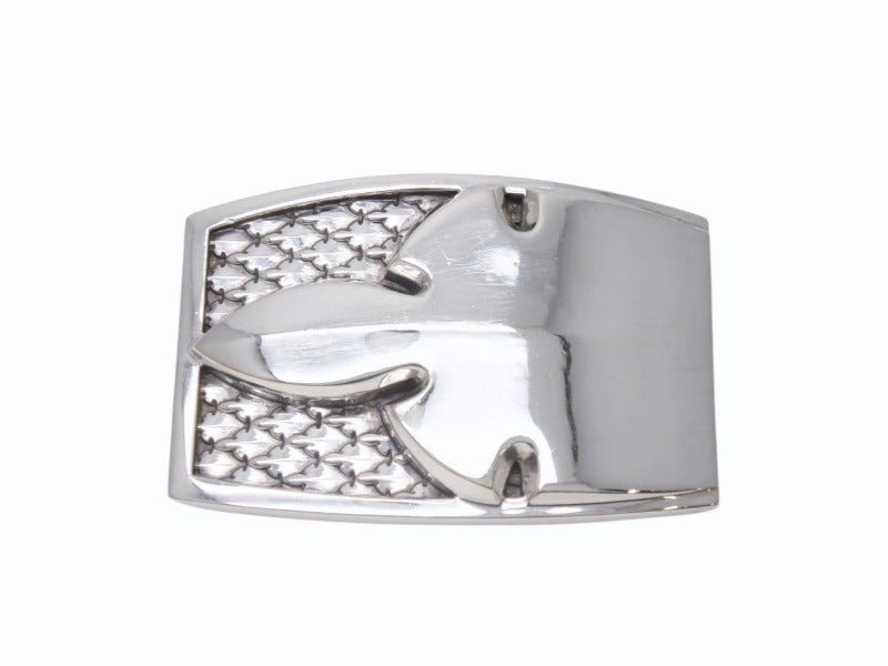 CHROME HEARTS クロムハーツ ベルト 1.5 FLARE KNEE BUCKLE フレアニー バックル 重量約256.3g 2007/.923刻印 シルバー923 美品 中古 4b004810