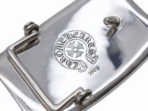 CHROME HEARTS クロムハーツ ベルト 1.5 FLARE KNEE BUCKLE フレアニー バックル 重量約256.3g 2007/.923刻印 シルバー923 美品 中古 4b004810
