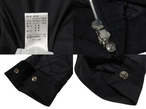 極美品 CHROME HEARTS クロムハーツ MATTY BOY マッティボーイ CHOMPER チョンパー キルティングナイロンジャケット サイズS 総柄 中古 4b004811