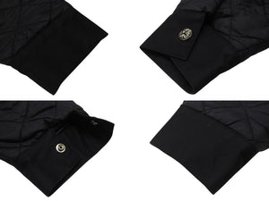 極美品 CHROME HEARTS クロムハーツ MATTY BOY マッティボーイ CHOMPER チョンパー キルティングナイロンジャケット サイズS 総柄 中古 4b004811