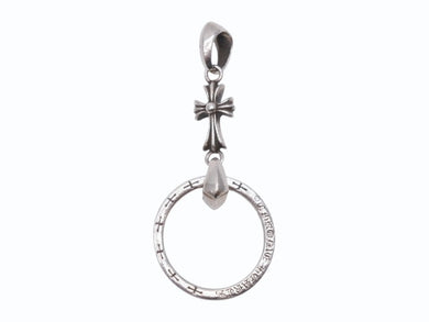 CHROME HEARTS クロムハーツ EWLP NTFL ベイビーファットクロス アイウェアループ ペンダントトップ 重量約9.6g シルバー 美品 中古 4b004813