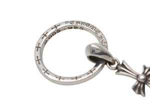 極美品 CHROME HEARTS クロムハーツ EWLP NTFL ベイビーファットクロス アイウェアループ ペンダントトップ 重量約10.9g シルバー 中古 4b004814