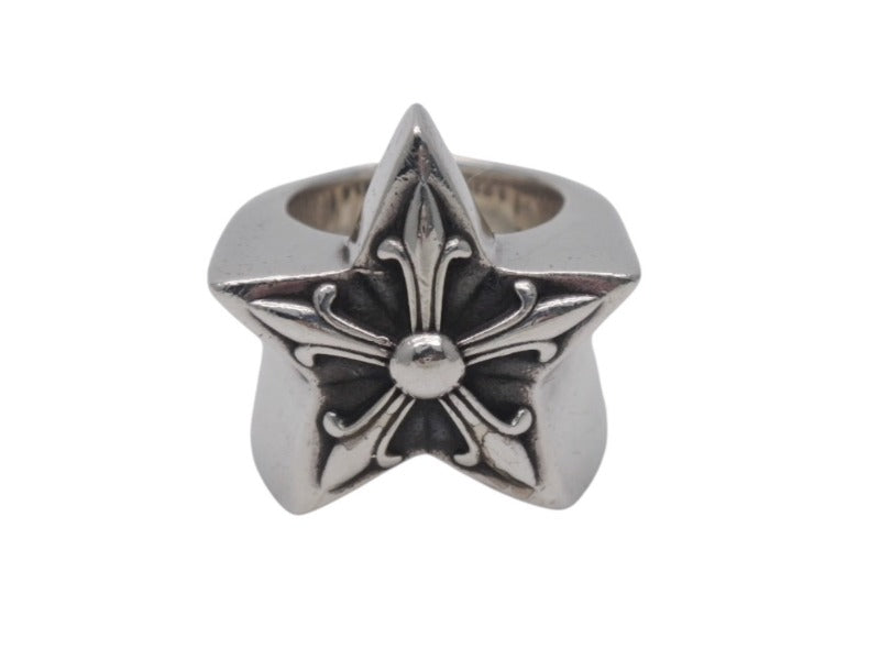 CHROME HEARTS クロムハーツ STR LRG ラージ スターリング 指輪 重量約44.8g サイズ14号 2011/.925刻印 シルバー925 美品 中古 4b004815