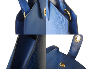 LOUIS VUITTON ルイヴィトン クリュニー ショルダーバッグ M52255 エピ レザー ブルー ゴールド金具 美品 中古 4b004818