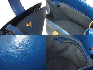 LOUIS VUITTON ルイヴィトン クリュニー ショルダーバッグ M52255 エピ レザー ブルー ゴールド金具 美品 中古 4b004818