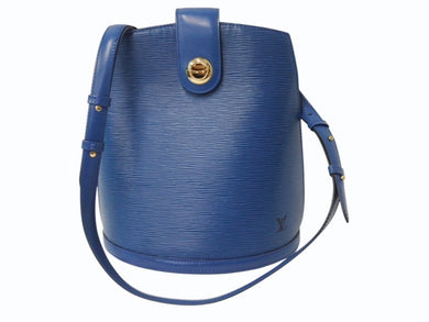LOUIS VUITTON ルイヴィトン クリュニー ショルダーバッグ M52255 エピ レザー ブルー ゴールド金具 美品 中古 4b004818
