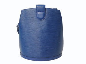 LOUIS VUITTON ルイヴィトン クリュニー ショルダーバッグ M52255 エピ レザー ブルー ゴールド金具 美品 中古 4b004818