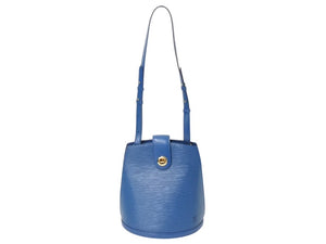 LOUIS VUITTON ルイヴィトン クリュニー ショルダーバッグ M52255 エピ レザー ブルー ゴールド金具 美品 中古 4b004818