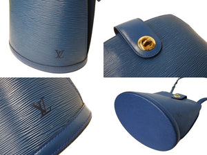 LOUIS VUITTON ルイヴィトン クリュニー ショルダーバッグ M52255 エピ レザー ブルー ゴールド金具 美品 中古 4b004818