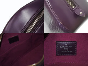 LOUIS VUITTON ルイヴィトン エピ ジャスミン ハンドバッグ M52087 パープル シルバー金具 ロゴ 紫 手持ち 鞄 良品 中古 4b004819