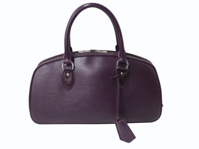 LOUIS VUITTON ルイヴィトン エピ ジャスミン ハンドバッグ M52087 パープル シルバー金具 ロゴ 紫 手持ち 鞄 良品 中古 4b004819