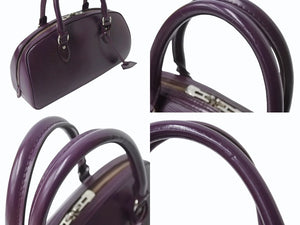 LOUIS VUITTON ルイヴィトン エピ ジャスミン ハンドバッグ M52087 パープル シルバー金具 ロゴ 紫 手持ち 鞄 良品 中古 4b004819