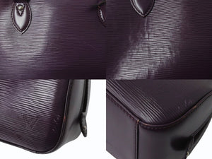 LOUIS VUITTON ルイヴィトン エピ ジャスミン ハンドバッグ M52087 パープル シルバー金具 ロゴ 紫 手持ち 鞄 良品 中古 4b004819