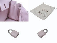 Load image into Gallery viewer, HERMES エルメス バーキン25 ハンドバッグ □L刻印 ヴォースイフト ローズドラジェ シルバー金具 美品 中古 4b004821