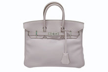 Load image into Gallery viewer, HERMES エルメス バーキン25 ハンドバッグ □L刻印 ヴォースイフト ローズドラジェ シルバー金具 美品 中古 4b004821