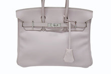 Load image into Gallery viewer, HERMES エルメス バーキン25 ハンドバッグ □L刻印 ヴォースイフト ローズドラジェ シルバー金具 美品 中古 4b004821