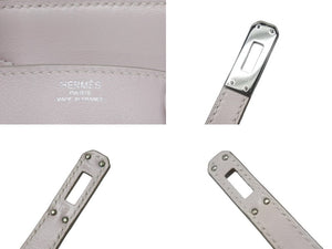 HERMES エルメス バーキン25 ハンドバッグ □L刻印 ヴォースイフト ローズドラジェ シルバー金具 美品 中古 4b004821