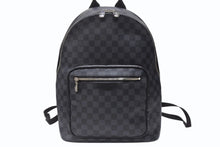 画像をギャラリービューアに読み込む, 新品同様 LOUIS VUITTON ルイヴィトン リュック ジョッシュ ダミエグラフィット N41473 PVC レザー ブラック 中古 4b004823