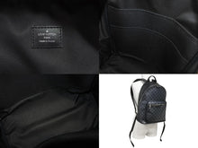 画像をギャラリービューアに読み込む, 新品同様 LOUIS VUITTON ルイヴィトン リュック ジョッシュ ダミエグラフィット N41473 PVC レザー ブラック 中古 4b004823