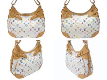 Load image into Gallery viewer, 極美品 LOUIS VUITTON ルイヴィトン ショルダーバッグ グレタ M40195 モノグラム マルチカラー ホワイト 中古4b003525