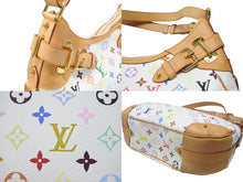 Load image into Gallery viewer, 極美品 LOUIS VUITTON ルイヴィトン ショルダーバッグ グレタ M40195 モノグラム マルチカラー ホワイト 中古4b003525