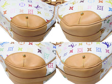 Load image into Gallery viewer, 極美品 LOUIS VUITTON ルイヴィトン ショルダーバッグ グレタ M40195 モノグラム マルチカラー ホワイト 中古4b003525