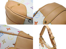 Load image into Gallery viewer, 極美品 LOUIS VUITTON ルイヴィトン ショルダーバッグ グレタ M40195 モノグラム マルチカラー ホワイト 中古4b003525