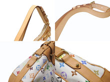 Load image into Gallery viewer, 極美品 LOUIS VUITTON ルイヴィトン ショルダーバッグ グレタ M40195 モノグラム マルチカラー ホワイト 中古4b003525