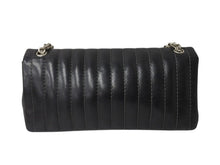 Load image into Gallery viewer, CHANEL シャネル マドモアゼル ダブルフラップ チェーンショルダーバッグ 10番台 ラムスキン ブラック シルバー金具 美品 中古 4b004827