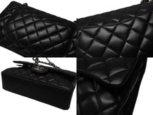 Load image into Gallery viewer, 極美品 CHANEL シャネル マトラッセ23 Wフラップ Wチェーンショルダーバッグ 16番台 ココマーク ラムスキン ブラック シルバー金具 中古 4b004831