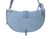 Load image into Gallery viewer, 極美品 希少 Christian Dior クリスチャンディオール ワンショルダーバッグ アドミットイット デニム ブルー シルバー金具 中古 4b004832