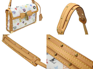 極美品 LOUIS VUITTON ルイヴィトン ハンドバッグ アイラブモノグラムPM ポシェットアイミスユー 村上隆 M92055 中古 4b004834