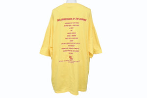 DEF JAM デフジャム 00's ラッシュアワー2 サントラ 映画 半袖Ｔシャツ コットン イエロー レッド サイズXL 美品 中古 4b004836