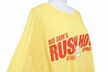 Load image into Gallery viewer, DEF JAM デフジャム 00&#39;s ラッシュアワー2 サントラ 映画 半袖Ｔシャツ コットン イエロー レッド サイズXL 美品 中古 4b004836