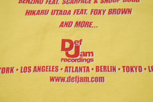 Load image into Gallery viewer, DEF JAM デフジャム 00&#39;s ラッシュアワー2 サントラ 映画 半袖Ｔシャツ コットン イエロー レッド サイズXL 美品 中古 4b004836