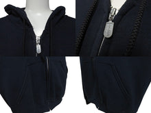 Load image into Gallery viewer, SKULL GANG スカルギャング プリント ジップアップパーカー クロスボーン HIPHOP ブラック レッド サイズM 美品 中古 4b004837