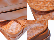 Load image into Gallery viewer, GOYARD ゴヤール ベルヴェデーレ GM メッセンジャーバッグ ショルダーバッグ フランス製 PVC レザー オレンジ シルバー 美品 中古 4b004839