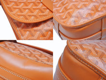 Load image into Gallery viewer, GOYARD ゴヤール ベルヴェデーレ GM メッセンジャーバッグ ショルダーバッグ フランス製 PVC レザー オレンジ シルバー 美品 中古 4b004839