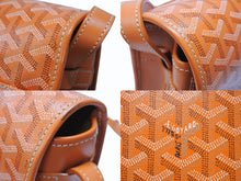 Load image into Gallery viewer, GOYARD ゴヤール ベルヴェデーレ GM メッセンジャーバッグ ショルダーバッグ フランス製 PVC レザー オレンジ シルバー 美品 中古 4b004839