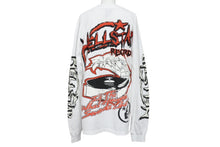 画像をギャラリービューアに読み込む, 新品未使用 HELLSTAR ヘルスター RECORDS レコーズ 長袖Tシャツ サイズXL マルチプリント ホワイト ブラック レッド 中古 4b004843