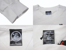 画像をギャラリービューアに読み込む, 新品未使用 HELLSTAR ヘルスター RECORDS レコーズ 長袖Tシャツ サイズXL マルチプリント ホワイト ブラック レッド 中古 4b004843