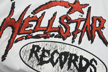 画像をギャラリービューアに読み込む, 新品未使用 HELLSTAR ヘルスター RECORDS レコーズ 長袖Tシャツ サイズXL マルチプリント ホワイト ブラック レッド 中古 4b004844