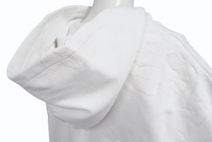 新品未使用 DENIM TEARS デニムティアーズ MONO ALL OVER WREATH パーカー 95B700A0 サイズS 24SS ホワイト 総柄 中古 4b004845